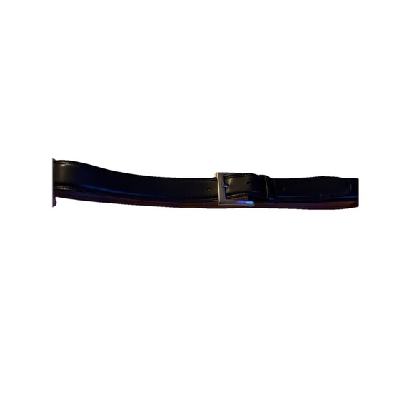 IZOD Black & Brown SILVER BUCKLE BELT Women's Size  36 - Picture 1 of 11